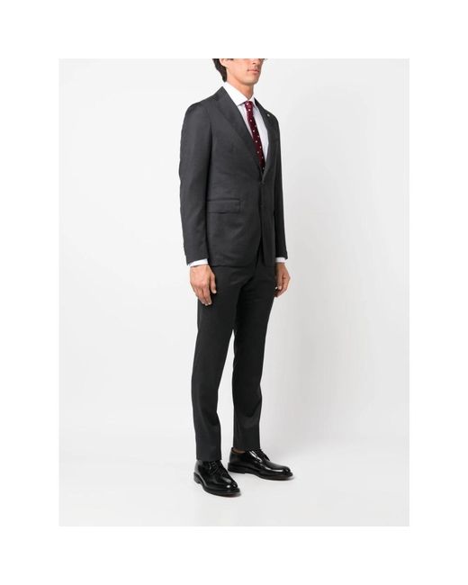 Tagliatore Single Breasted Suits in het Black voor heren