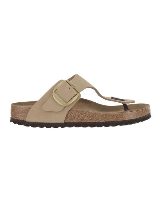 Birkenstock Brown Wildleder Schnallen Clogs Sandalen