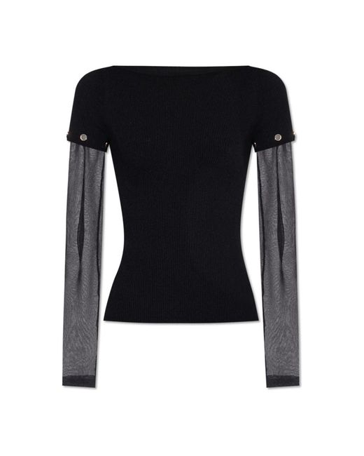 Sportmax Blue Round-Neck Knitwear