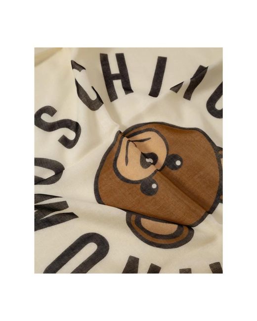 Moschino Natural Silky Scarves