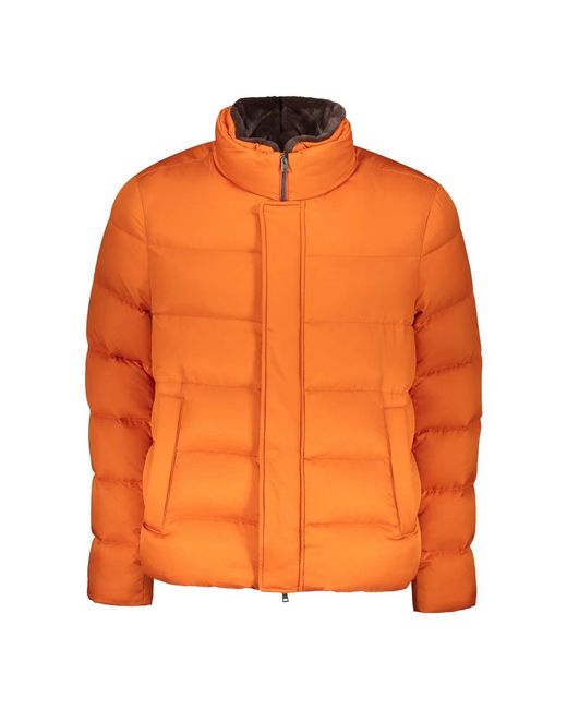 Herno Jassen ,Oranje ,Katoen Down Jacket in het Orange voor heren
