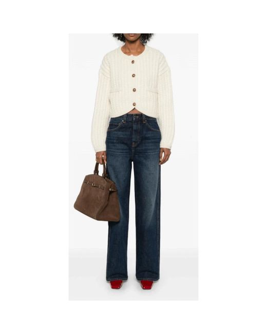Khaite Blue Straight Fit Jeans