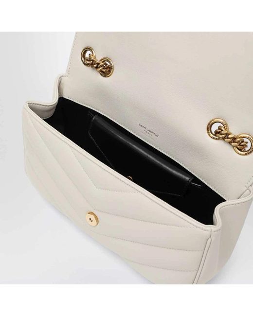 Saint Laurent White Shoulder Bags