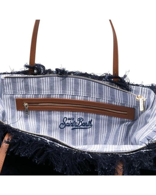 Mc2 Saint Barth Blue Shopping Bags