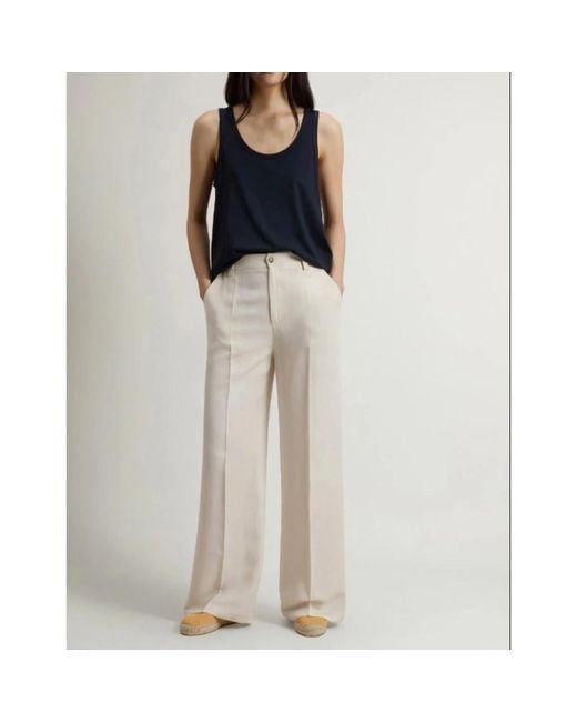 Woolrich White Wide Trousers