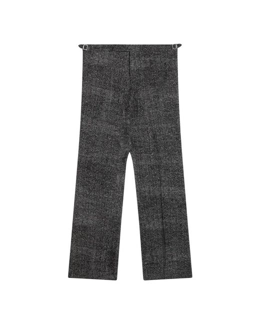 Prada Wide Trousers in Gray for Men | Lyst
