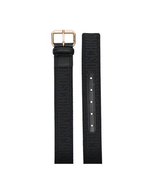 Moschino Black Belts for men