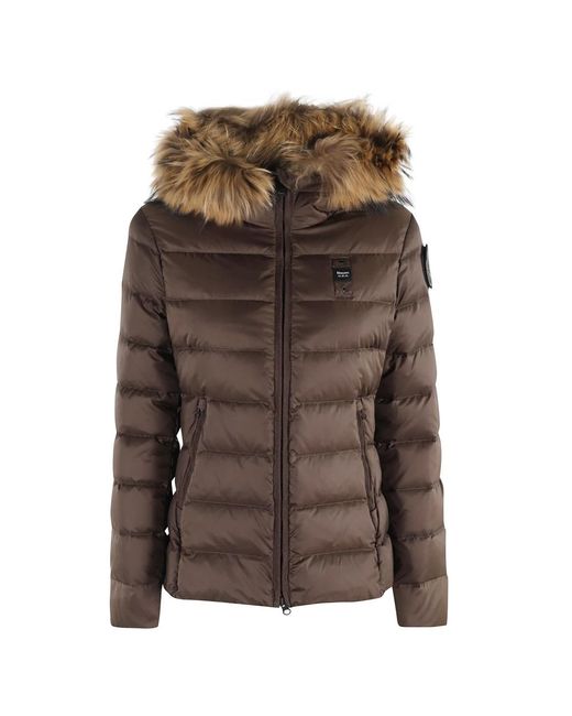 Blauer Jassen ,Bruin ,Waterbestendige Arcadia Donsjack in het Brown