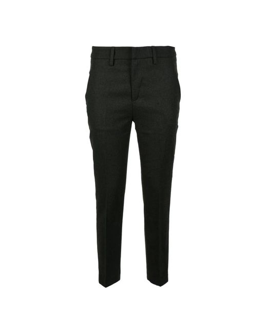Dondup Black Slim-Fit Trousers