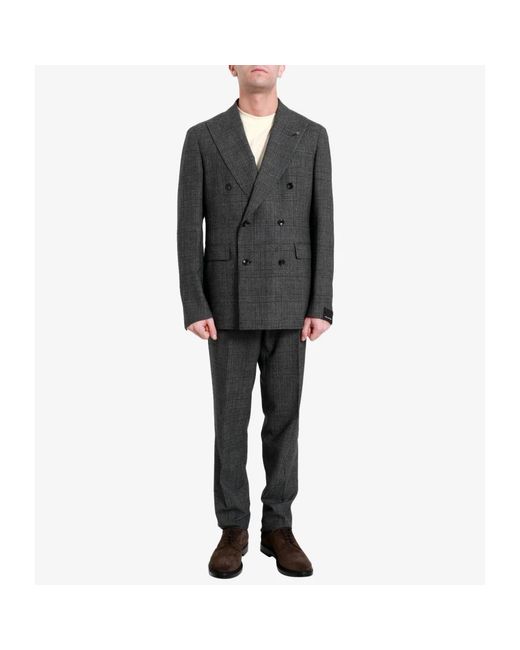Tagliatore Kostuums ,Grijs ,Wol Double-Breasted Pak in het Gray voor heren