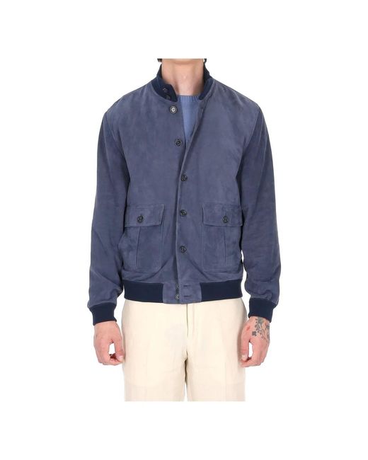 Valstar Blue Leather Jackets for men