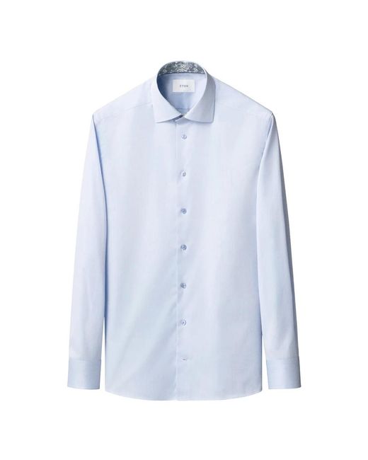 Eton of Sweden Blue Formal Shirts for men