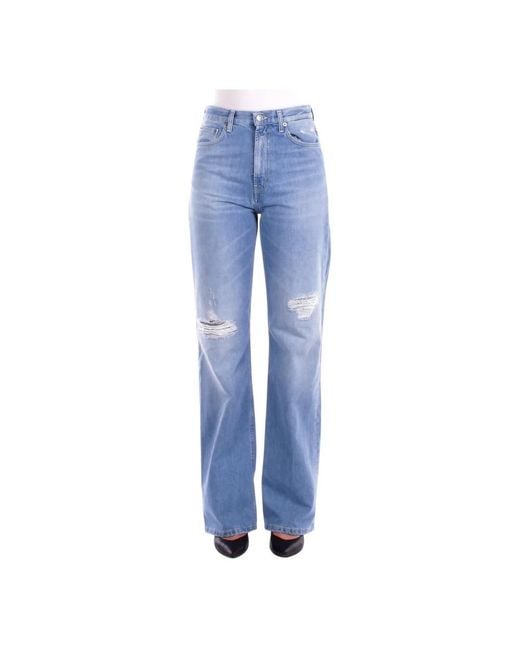 Dondup Blue Straight Fit Jeans