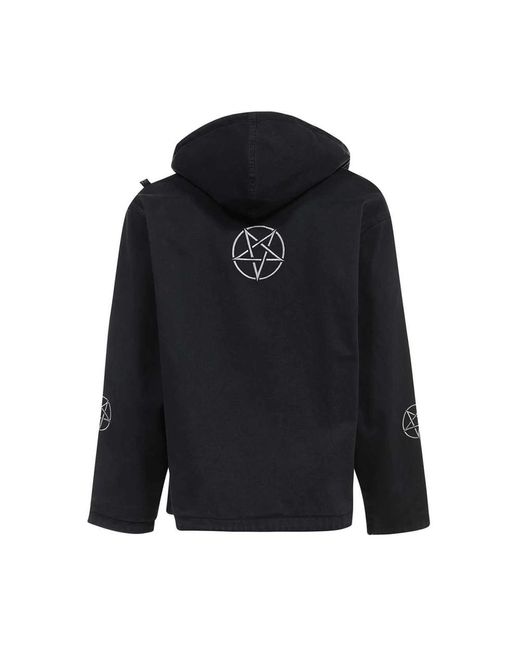 Isabella 1985 Hoodies & Sweatvesten ,Zwart ,Katoen Hooded Katoenen Jas in het Black voor heren