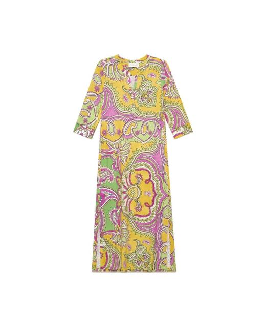 Maliparmi Yellow Midi Dresses