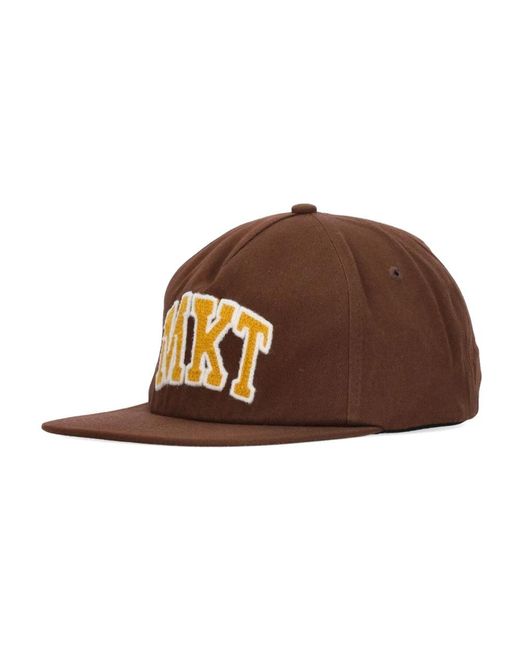 Market Accessoires ,Bruin ,Katoen Platte Klep Pet Arc 5 Panel in het Brown voor heren