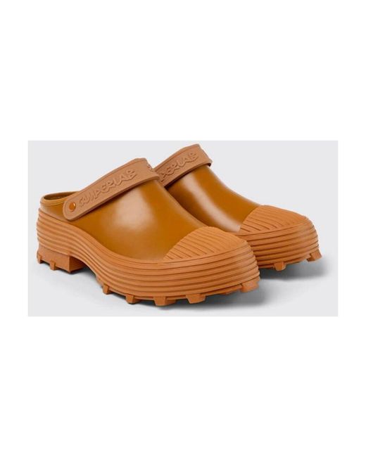 Camper Chunky Sole Traktor Clog Schuhe in Brown für Herren