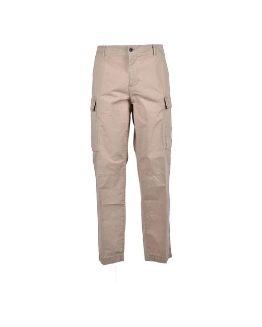 Pantaloni in cotone ed elastan di Tommy Hilfiger in Natural da Uomo
