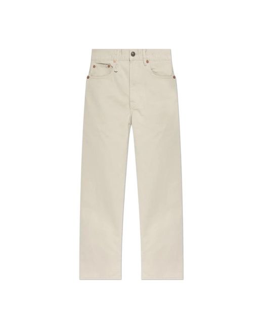 R13 Straight Trousers in het Natural