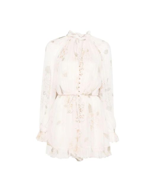 Short Dresses Zimmermann de color White