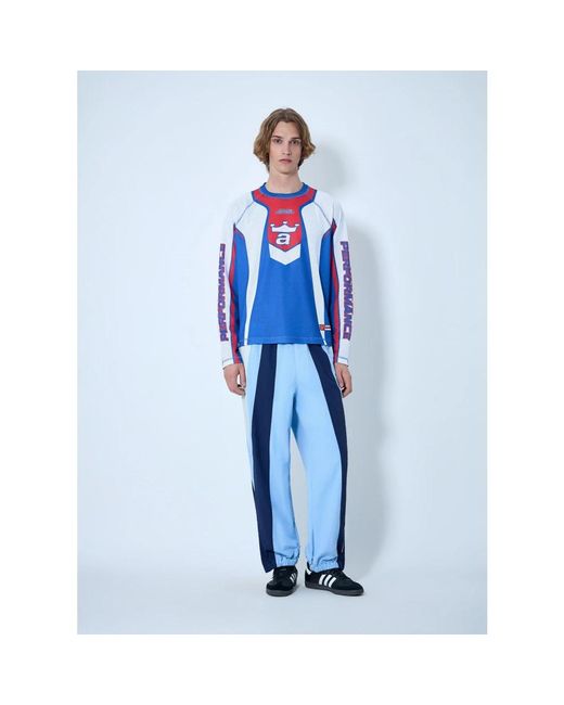 AWAKE NY Blue Long Sleeve T-Shirts for men