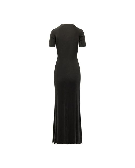 MARINE SERRE Black Maxi Dresses