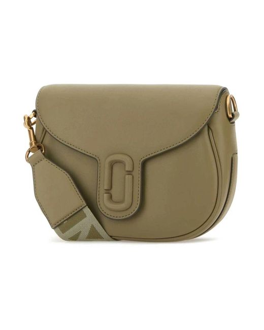Marc Jacobs Green Army leder crossbody tasche