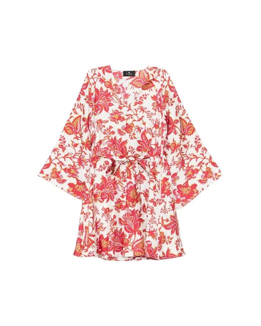 Etro Red Short Dresses