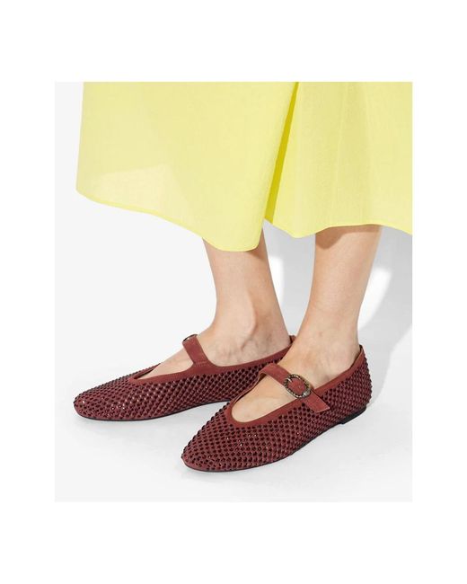 Kurt Geiger Red Ballerina Shoes