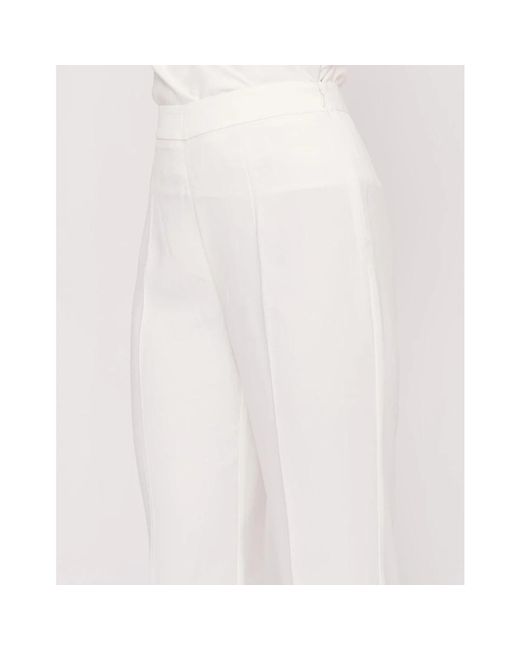 Nenette White Wide Trousers
