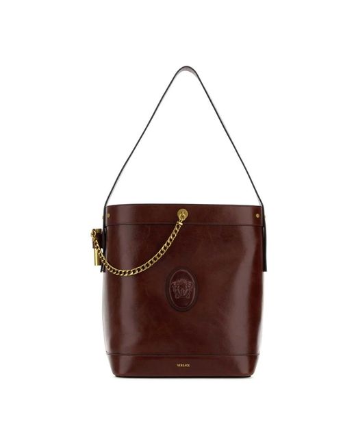 Versace Brown Bucket Bags