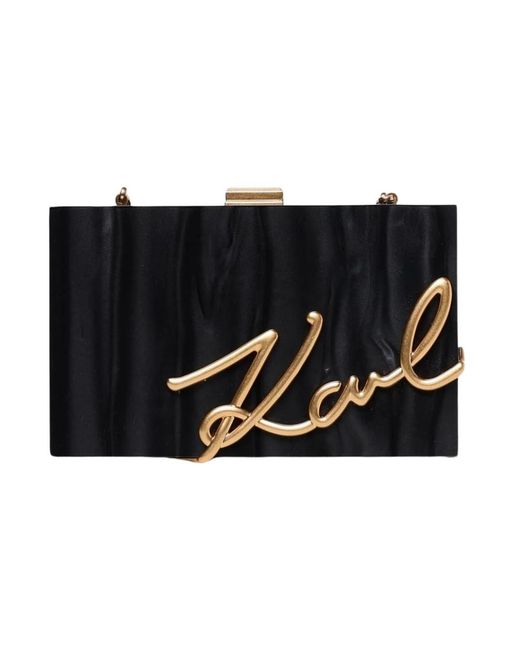 Karl Lagerfeld Black Clutches
