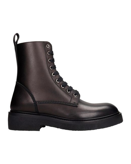 Amiri Black Lace-Up Boots for men