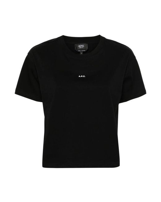 A.P.C. Black T-Shirts