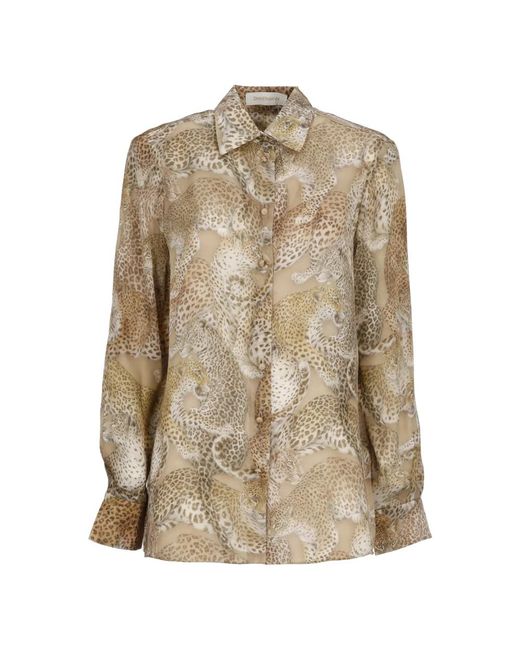 Zimmermann Overhemden ,Rebellion Relaxed Shirt in het Natural