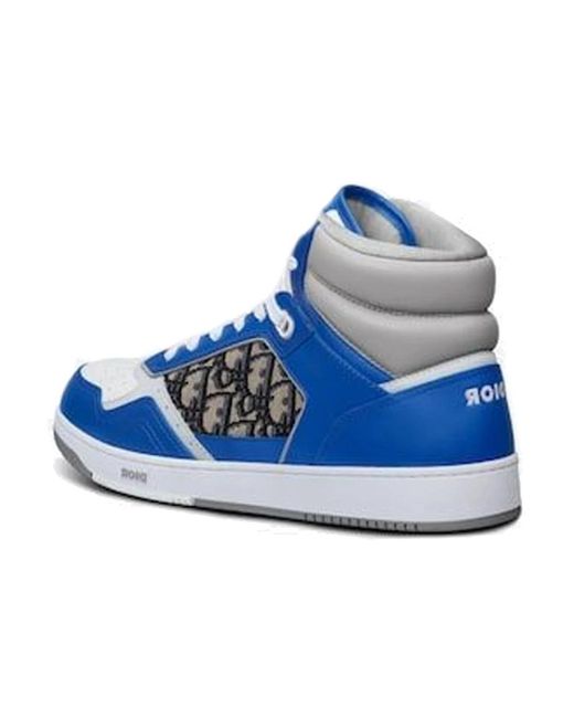 Dior High-top sneakers mit ikonischem monogramm in Blue für Herren