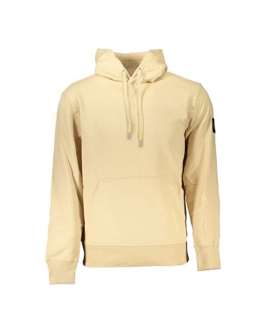 Hoodies di Calvin Klein in Natural da Uomo