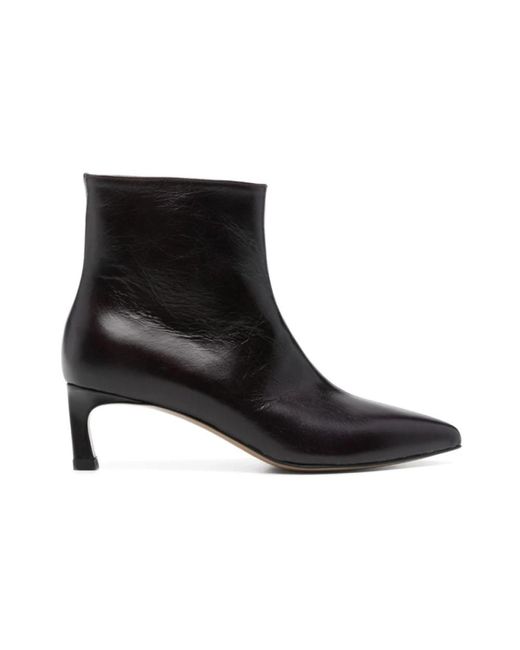 Heeled Boots di Tela in Black