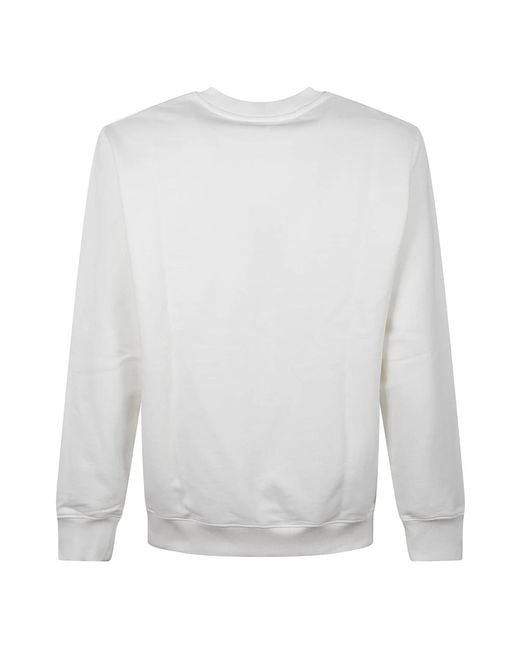 Drole de Monsieur Sweatshirt Mit Grafik-Print Und Rundhalsausschnitt in White für Herren
