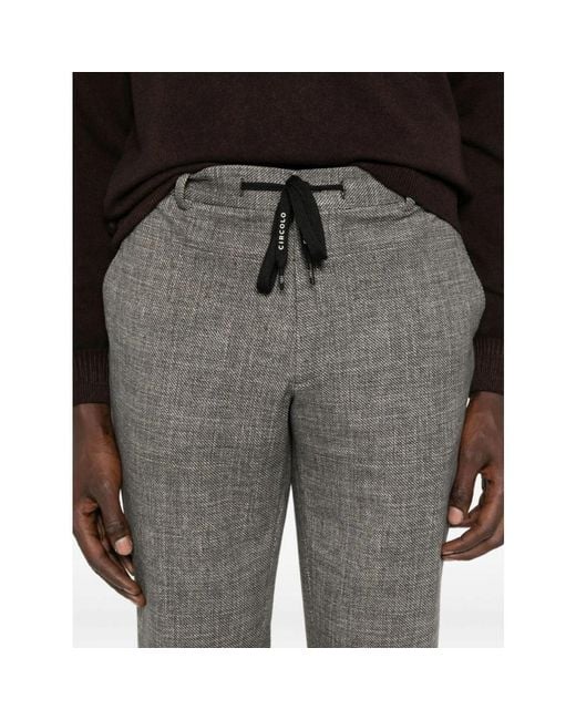 Slim-Fit Trousers Circolo 1901 de hombre de color Gray