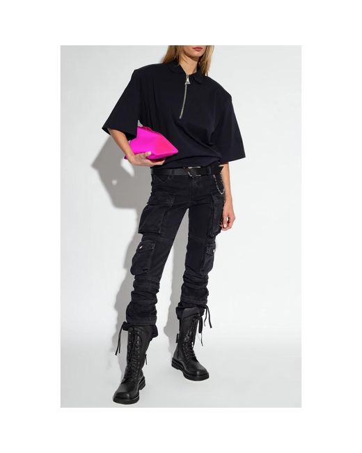 The Attico Loose-Fit Jeans in het Black