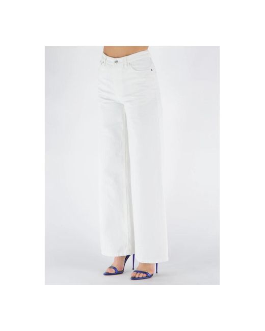A.P.C. White Straight Trousers