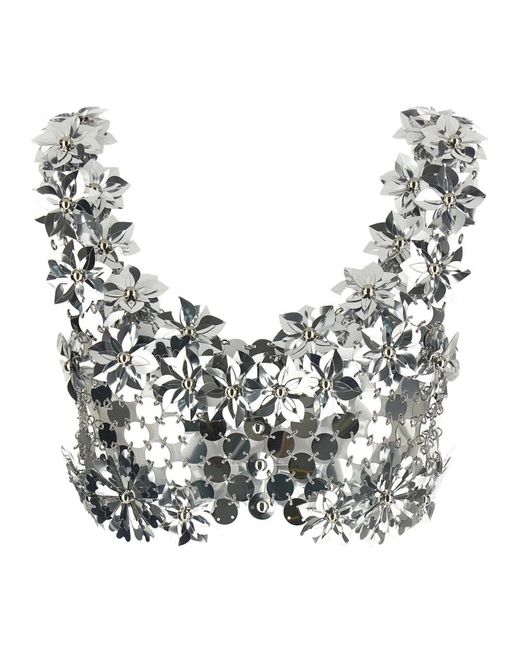 Rabanne Gray Sleeveless Tops