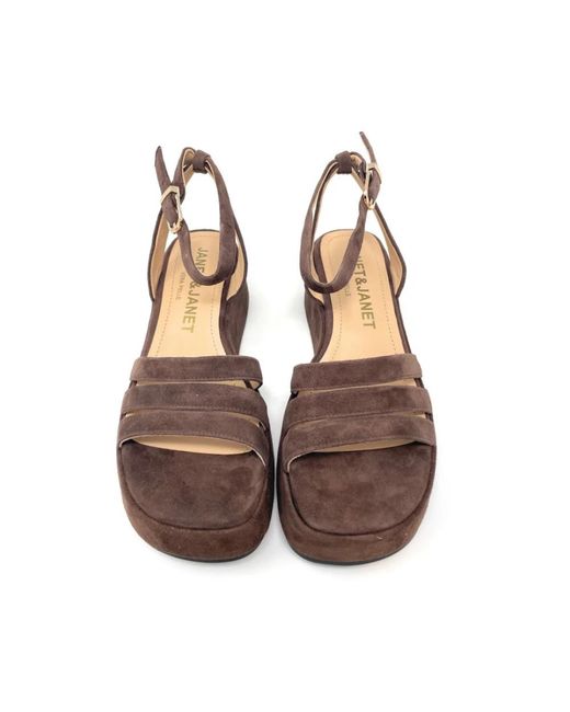 Janet & Janet Brown Wedges