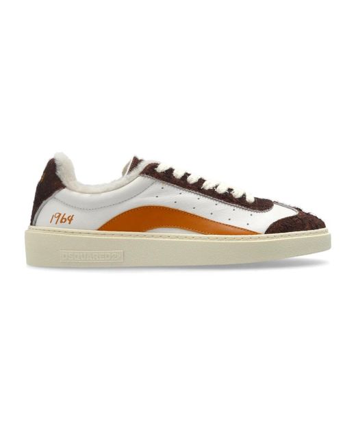 DSquared² Schoenen ,Veelkleurig ,Leer Rider Sportschoenen in het Brown voor heren