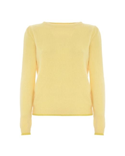 Round-Neck Knitwear Kocca en coloris Yellow