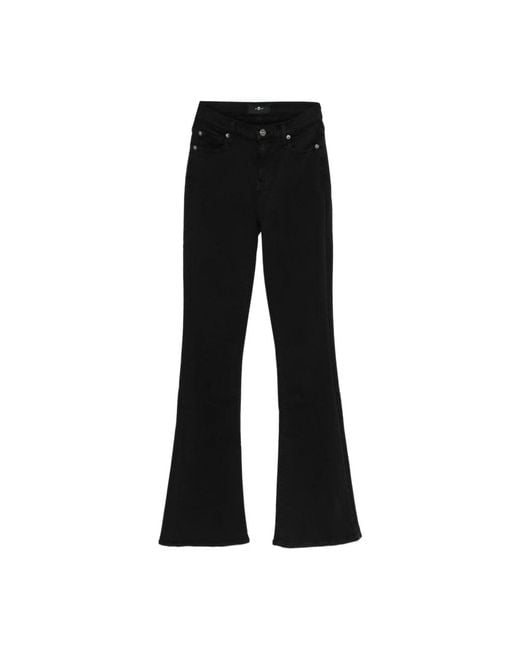7 For All Mankind Boot-Cut Jeans in het Black