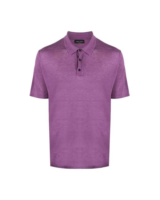 Roberto Collina Purple T-Shirts for men