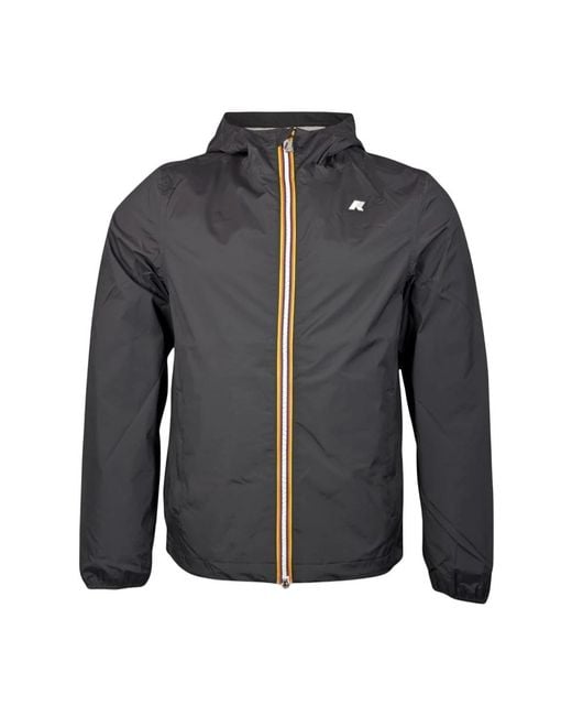 K-Way Gray Rain Jackets for men