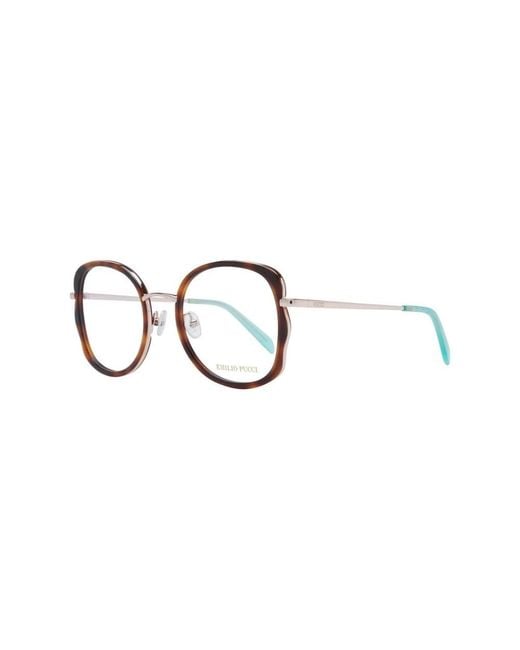 Emilio Pucci Vlinder Optische Frames in het Metallic